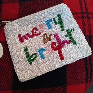 Little Beaded Zippered Pouch NWT